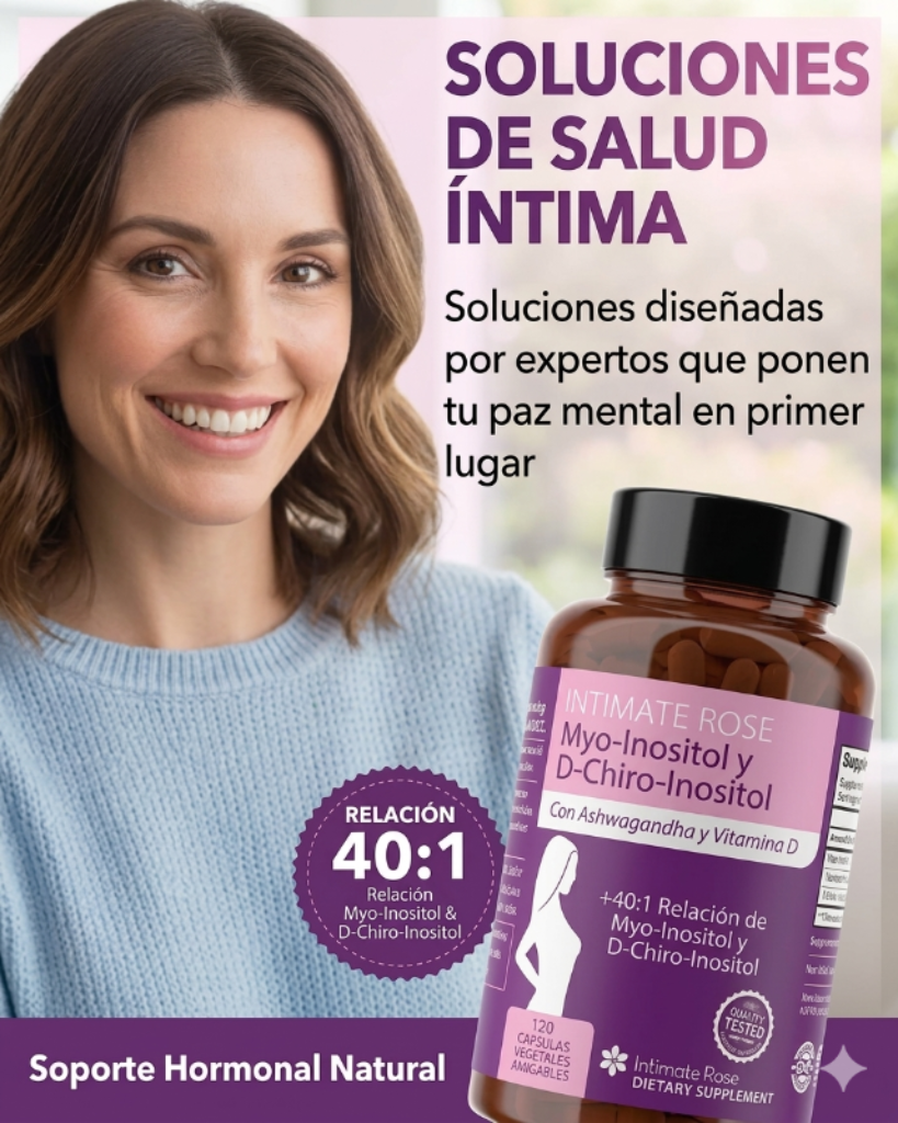 INOSITOL INTIMATE ROSE KIT DE 3 FRASCOS CON 120 CÁPSULAS