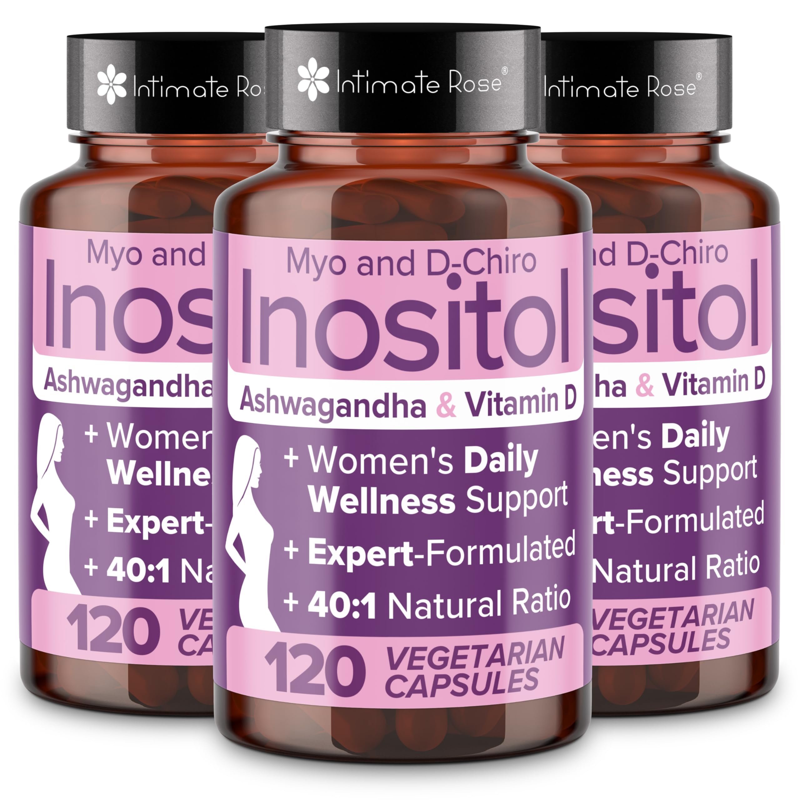 INOSITOL INTIMATE ROSE KIT DE 3 FRASCOS CON 120 CÁPSULAS